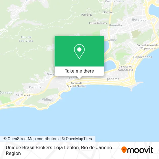 Unique Brasil Brokers Loja Leblon map