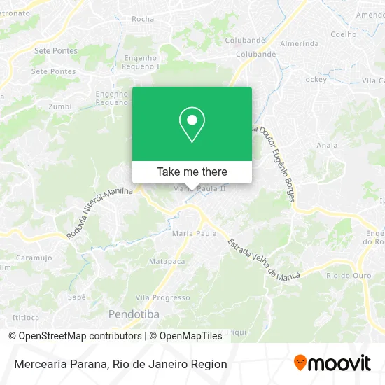 Mercearia Parana map