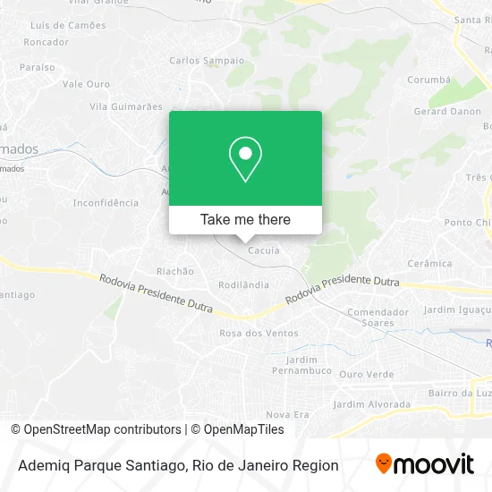 Ademiq Parque Santiago map