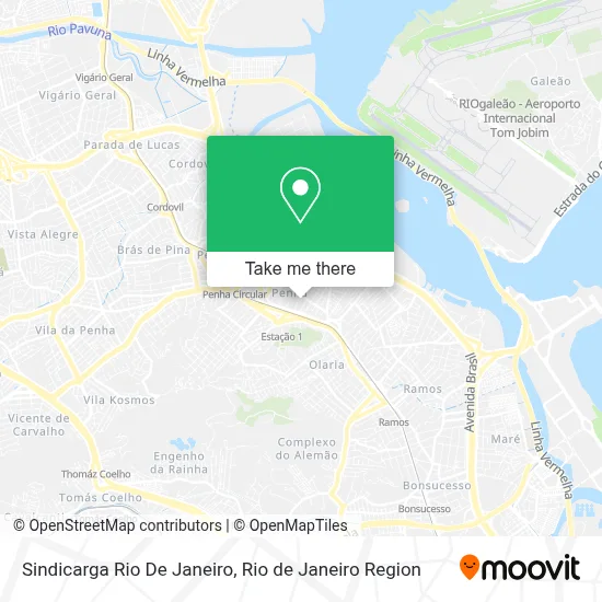 Sindicarga Rio De Janeiro map