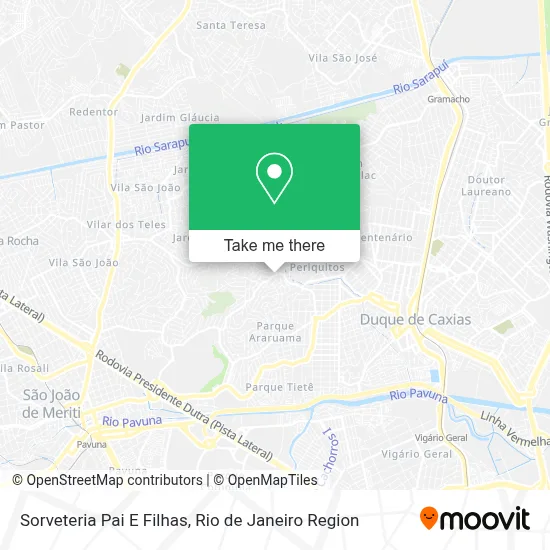 Sorveteria Pai E Filhas map