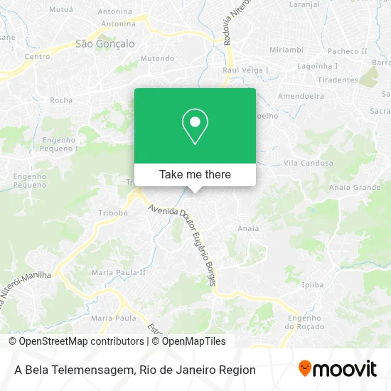 A Bela Telemensagem map