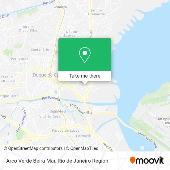 Arco Verde Beira Mar map