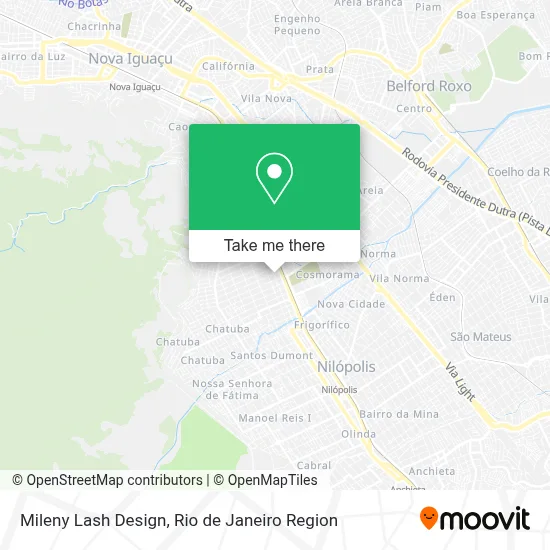Mileny Lash Design map