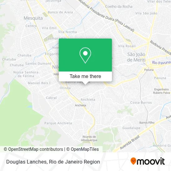 Douglas Lanches map