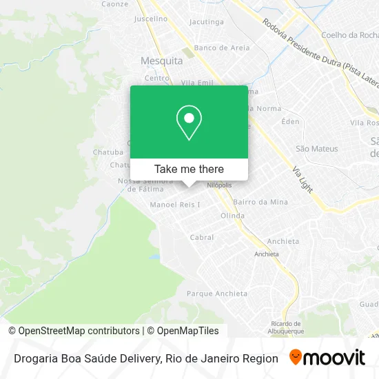 Drogaria Boa Saúde Delivery map