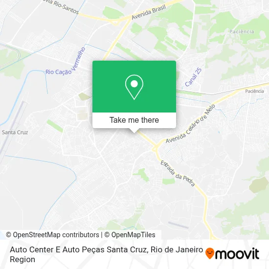 Auto Center E Auto Peças Santa Cruz map