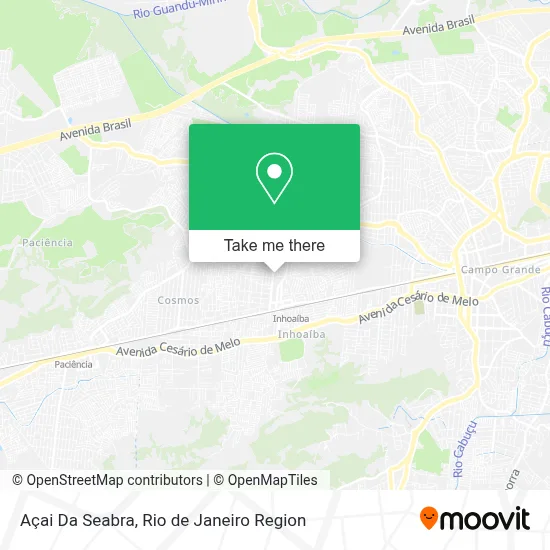 Açai Da Seabra map