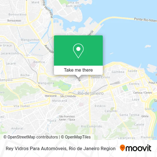 Rey Vidros Para Automóveis map