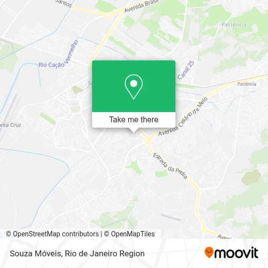 Souza Móveis map