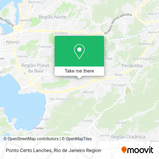 Ponto Certo Lanches map