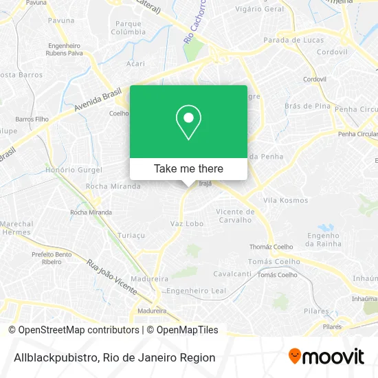 Allblackpubistro map