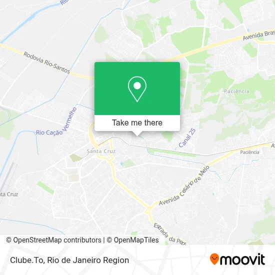 Clube.To map