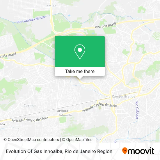Evolution Of Gas Inhoaíba map