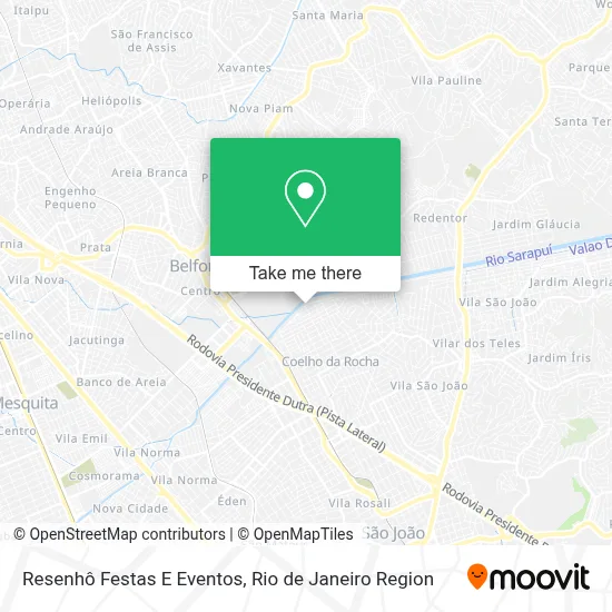 Resenhô Festas E Eventos map