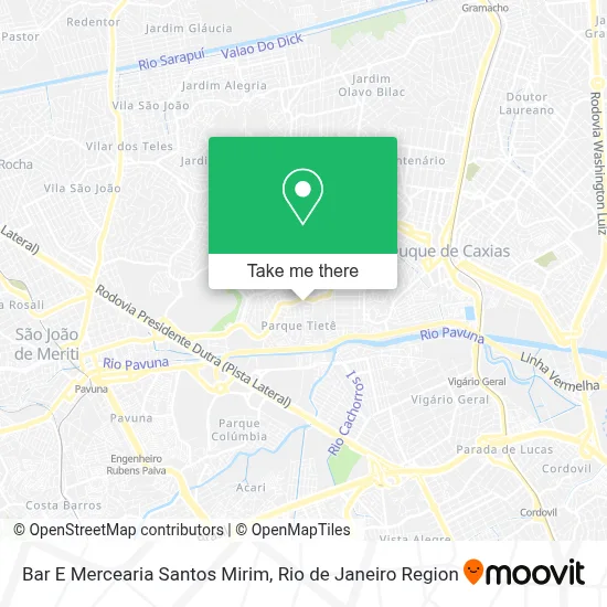 Bar E Mercearia Santos Mirim map