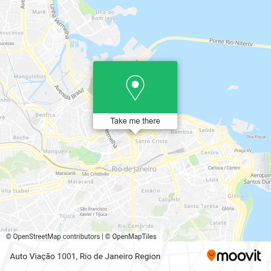 Auto Viação 1001 map