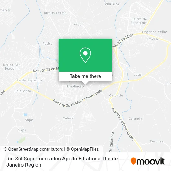 Rio Sul Supermercados Apollo E Itaboraí map