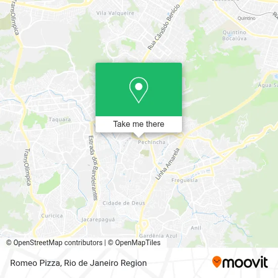 Romeo Pizza map