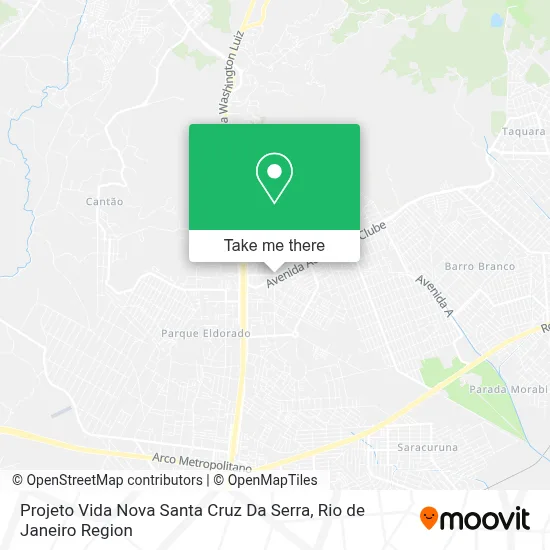 Projeto Vida Nova Santa Cruz Da Serra map