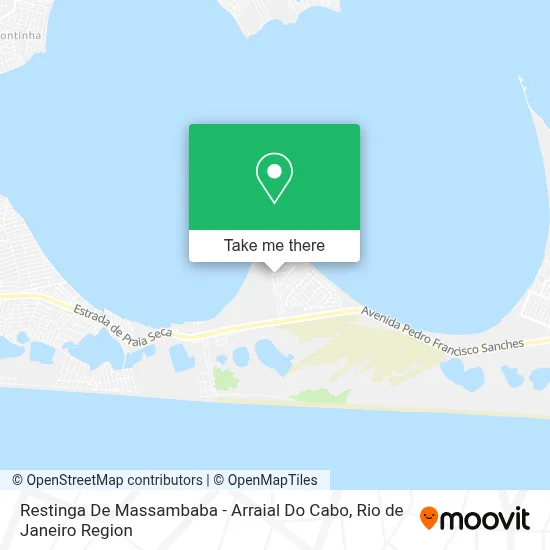 Restinga De Massambaba - Arraial Do Cabo map