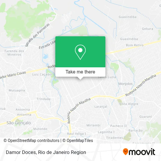 Damor Doces map