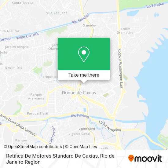 Retifica De Motores Standard De Caxias map