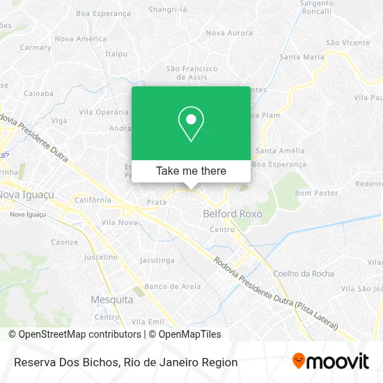 Reserva Dos Bichos map