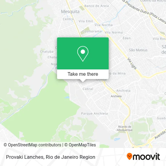 Provaki Lanches map