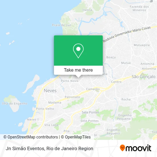 Jn Simão Eventos map
