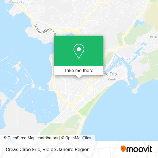 Creas Cabo Frio map
