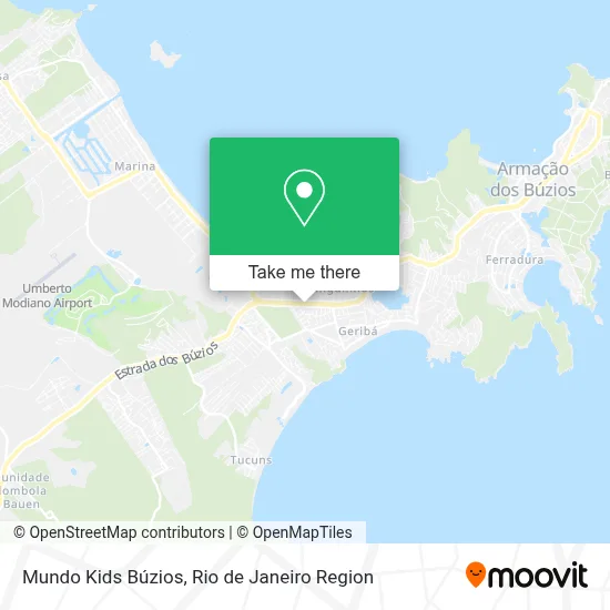 Mundo Kids Búzios map