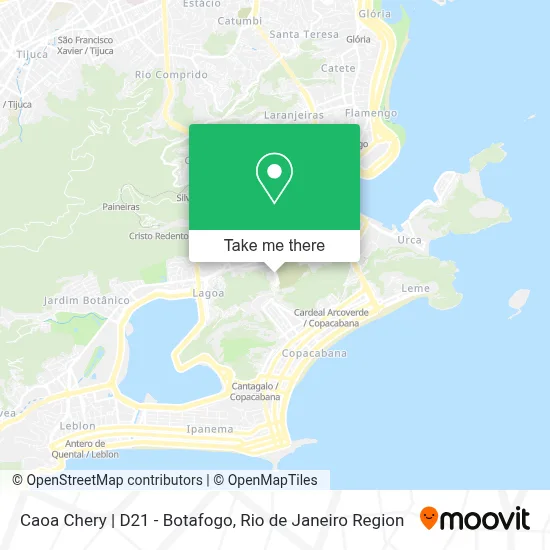 Caoa Chery | D21 - Botafogo map
