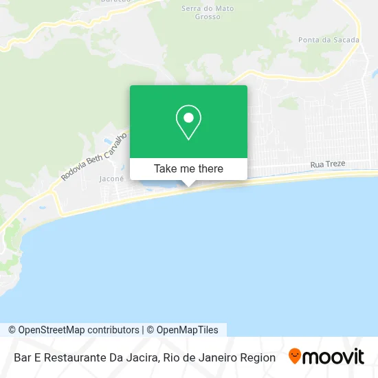 Bar E Restaurante Da Jacira map