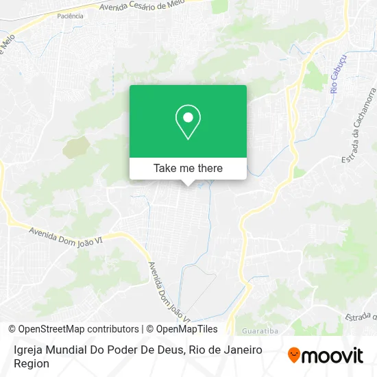 Igreja Mundial Do Poder De Deus map