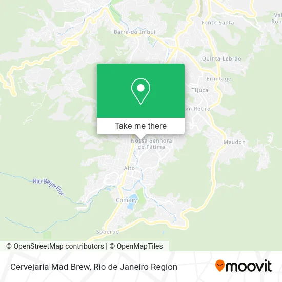 Cervejaria Mad Brew map