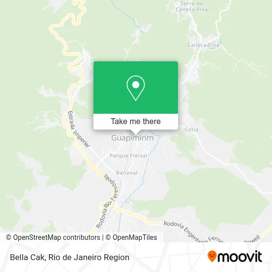 Bella Cak map
