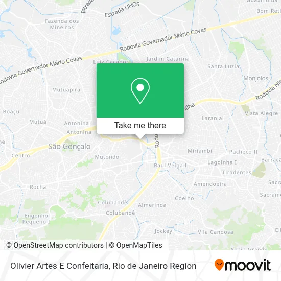 Olivier Artes E Confeitaria map