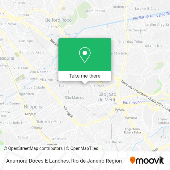 Anamora Doces E Lanches map