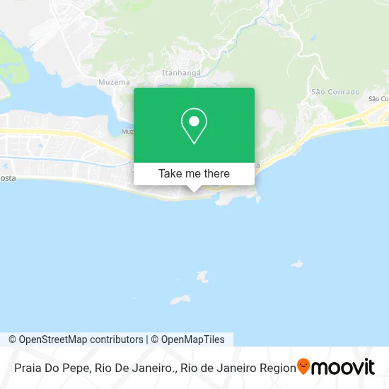 Praia Do Pepe, Rio De Janeiro. map
