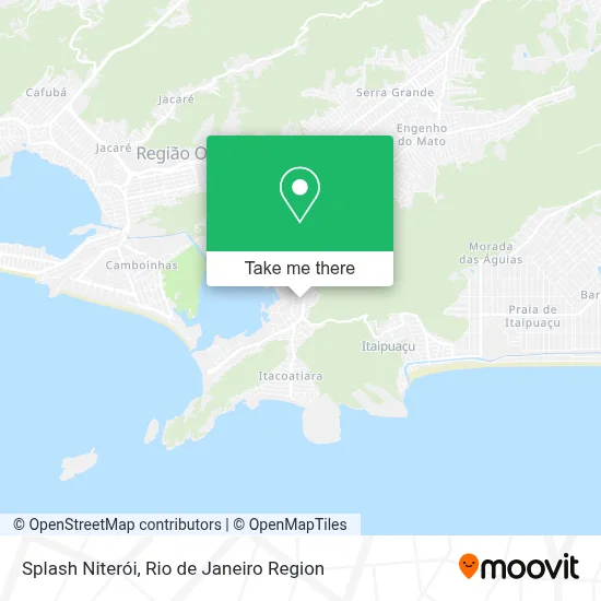 Splash Niterói map