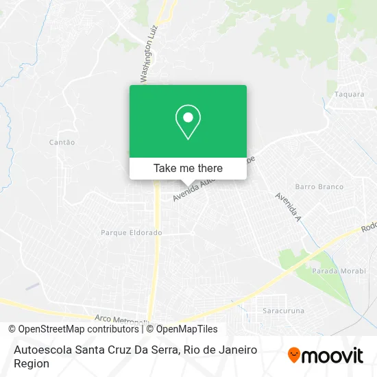 Autoescola Santa Cruz Da Serra map