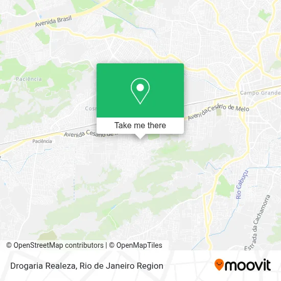 Drogaria Realeza map