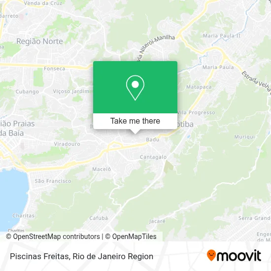Piscinas Freitas map