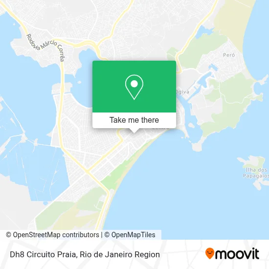 Dh8 Circuito Praia map
