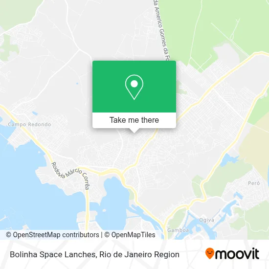 Bolinha Space Lanches map