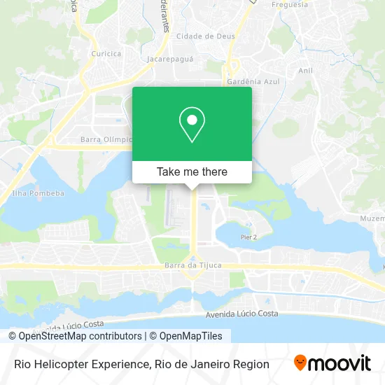 Rio Helicopter Experience map