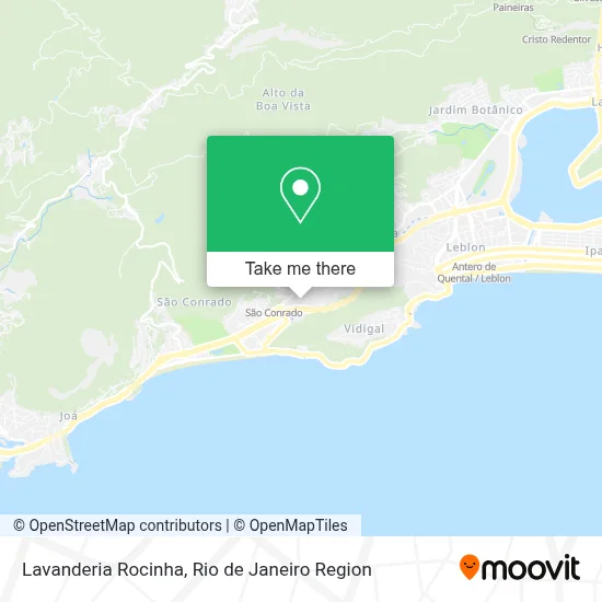 Lavanderia Rocinha map