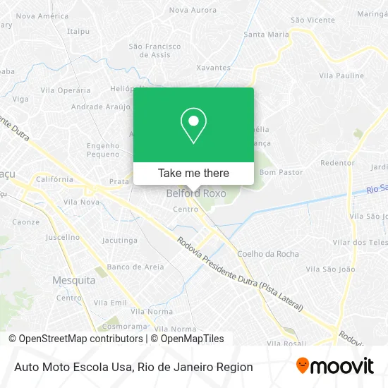 Auto Moto Escola Usa map