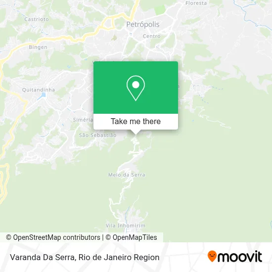 Varanda Da Serra map